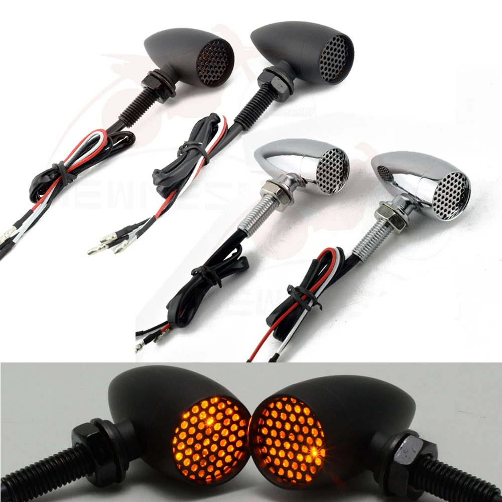 Светодиодная лампа для мотоцикла винтажная алюминиевая с 3 провосветодиодный 10