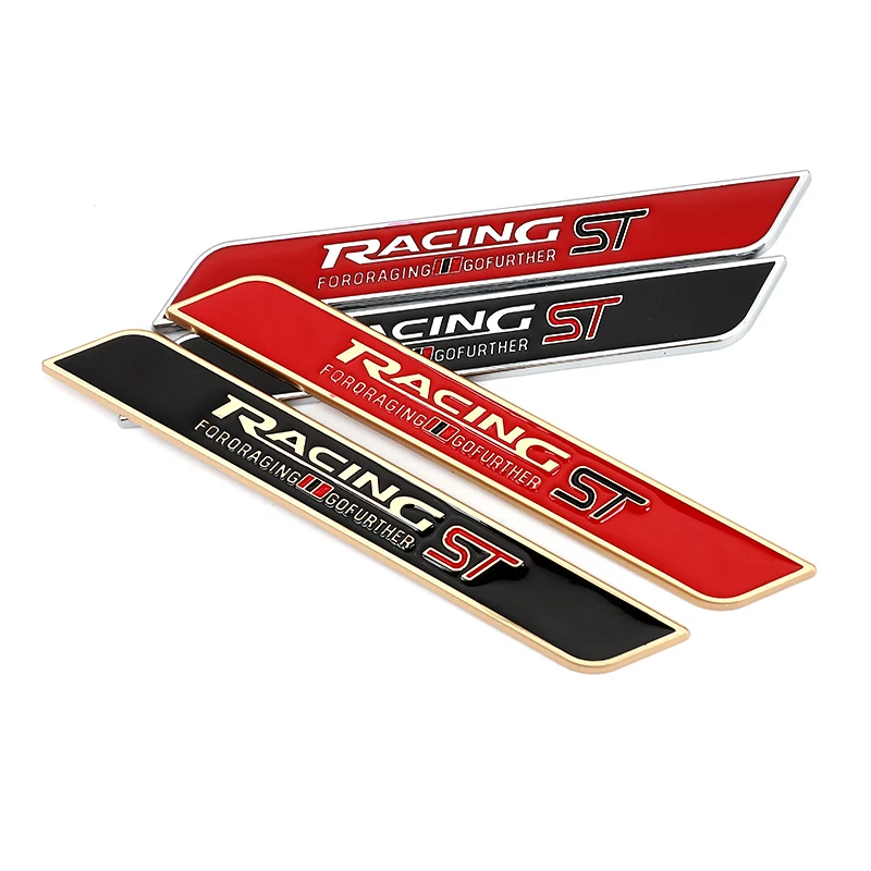 Автомобильная наклейка ST Racing эмблема значок наклейки для FORD FOCUS 2 Focus 3 Mondeo Fiesta Kuga MK2