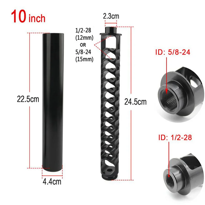 

10INCH 1/2-28 5/8-24 Fuel Filter Aluminum Solvent Trap Single Core for NAPA 4003 WIX 24003 Car Motorcycle Large Capacity