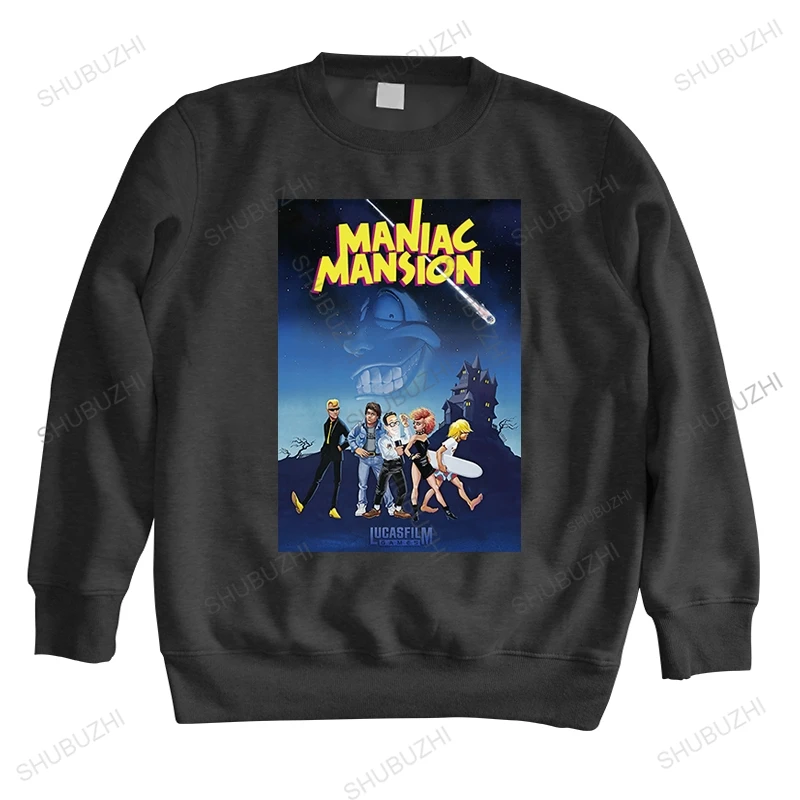 

Men sweatshirt fashion tops brand fall winter hoodie MANIAC MANSION LUCASFILM GAMES unisex shubuzhi vintage hoody long sleeve