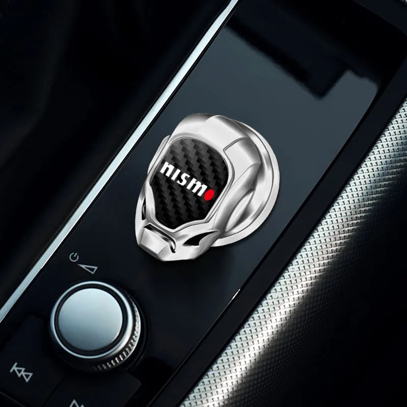 1 шт. автомобильные наклейки для декоративной кнопки однокнопочного запуска для автомобилей Nissan аксессуары Titan A60 A61 Maxima Altima L33 350Z 370Z GTR.