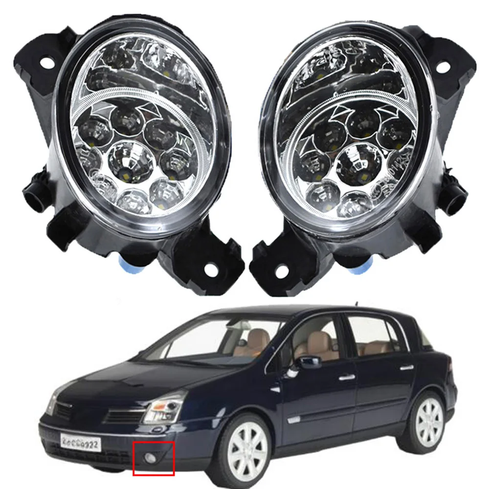 

1pair H11 LED Fog Light Car Front Fog Lamp Daytime Running Light DRL 12V For Renault Vel Satis VelSatis (BJ0_) 2002-2015