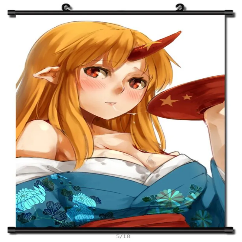 Японское аниме проект TouHou Subterranean Animism Hoshiguma Yuugi домашний декор Стена Свиток