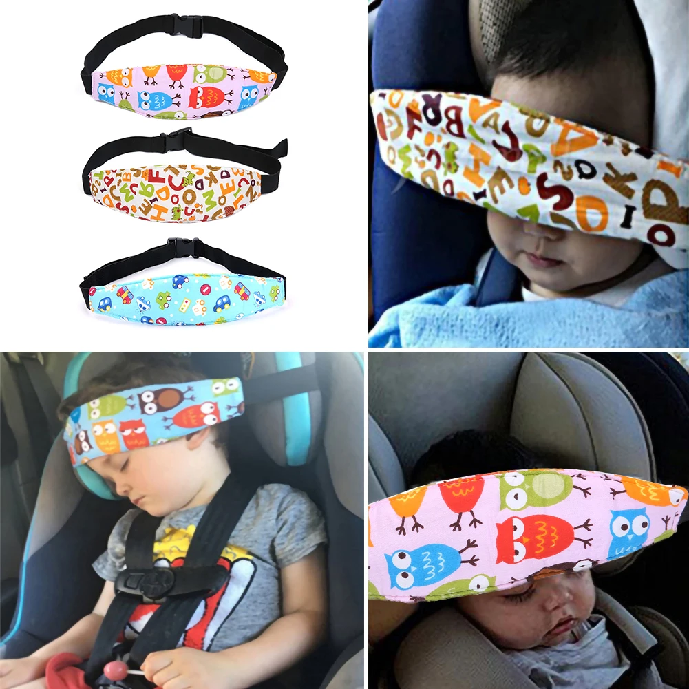 

2021 New Child Car Safety Seat Head Fixing Auxiliary Cotton Belt Pram Secure Strap Doze Band for Baby Pram Child Safety Seat