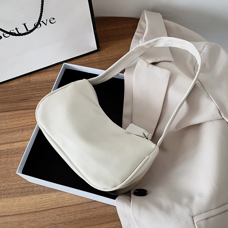 

Women's shoulder bag soft PU leather women's underarm bag retro simple girl 2021 new handbag