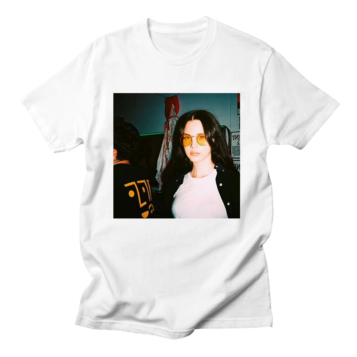 Lana Del Rey Повседневная забавная рубашка с буквенным принтом для женщин белая