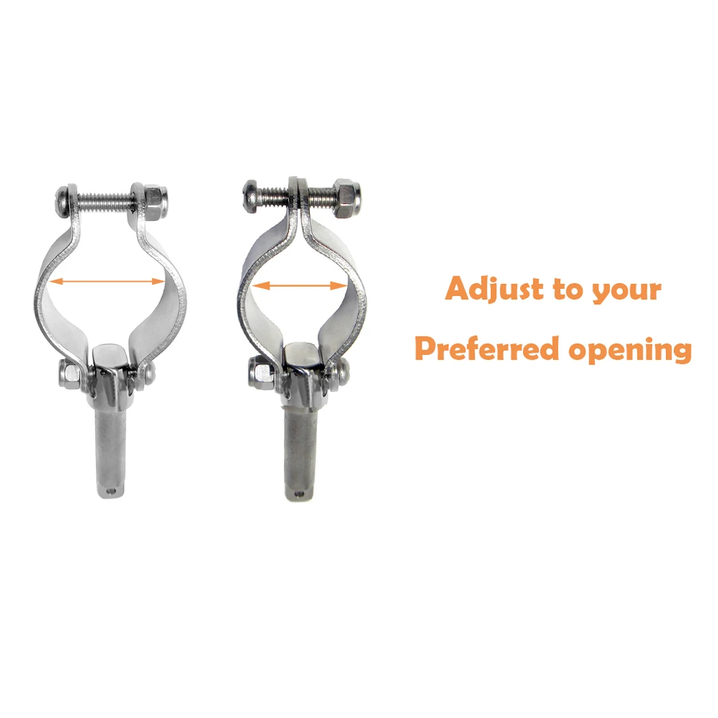 Зажим на Oarlock для 1/2 'сокета лодка рыболовный зажим Серебристый Замок |