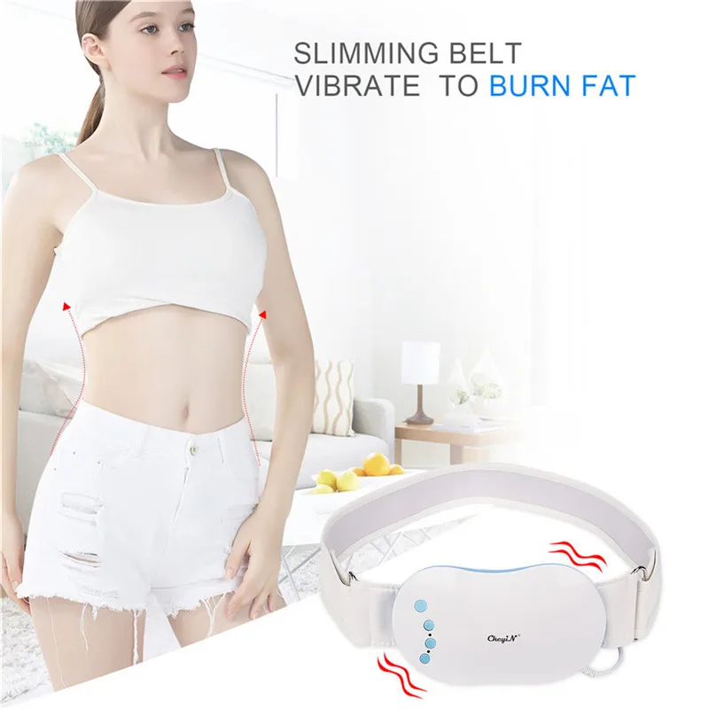 Высокочастотный вибрирующий поясной ремень Электрический массажер для живота