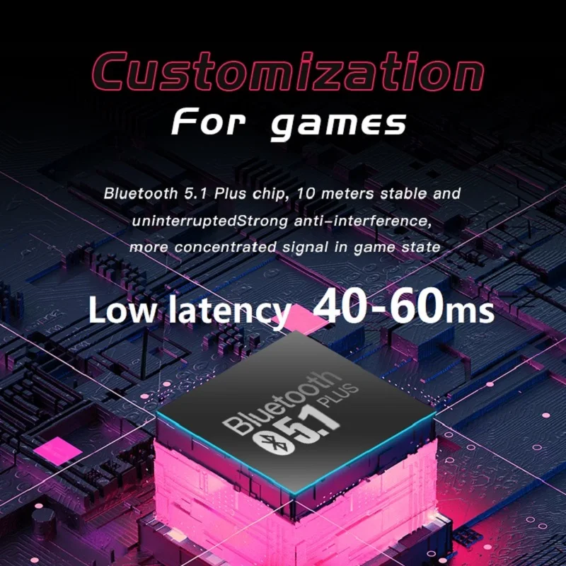 gaming earbuds low latency tws game bluetooth earphones with mic bass audio sound positioning wireless headsets for huawei mi free global shipping