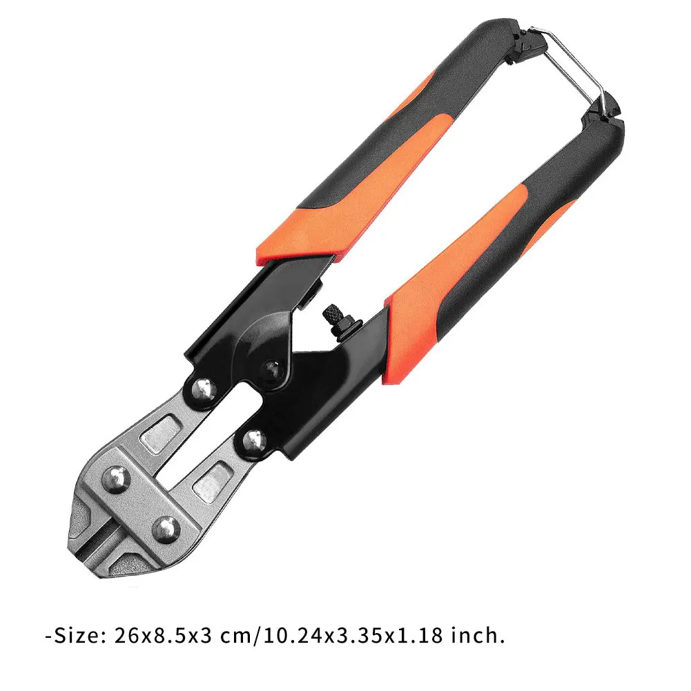 

Heavy Duty Steel Wire Pliers Shearing Cable Slice Tool Wire Shear Bolt Plier Cutters Rubber Rope Shears Grip White Head 8Inch