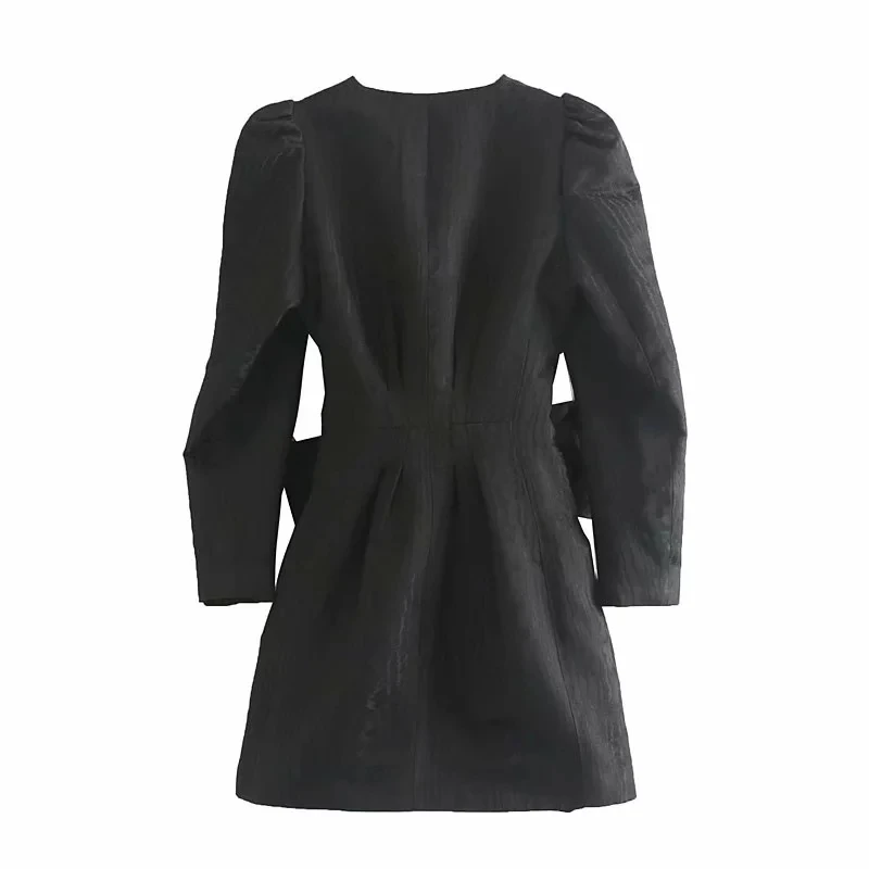 Элегантный галстук-бабочка Длинные рукава блейзер для женщин элегантные черные