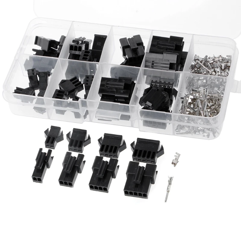 

20 Sets SM 2.54mm Pitch 2P 3P 4P 5P Female Male Header Connectors Adaptor