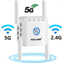 5G Wifi Repeater Wifi Extender 2.4G 5G Amplifier 5 ghz Router Wifi Booster 4 Antennas WiFi Signal Extended To Smart Home Devices