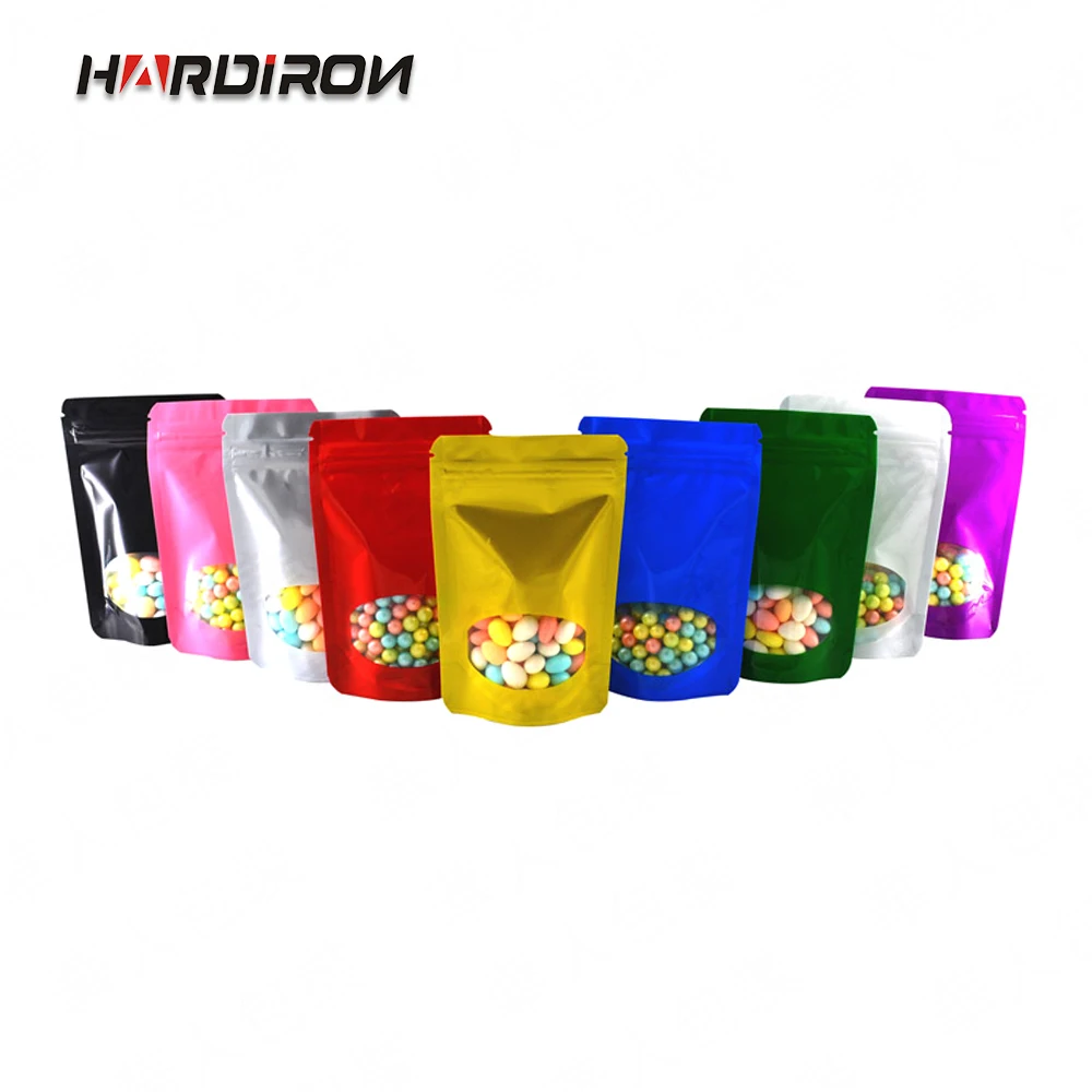 HARDIRON Stand up Глянцевая алюминиевая фольга окно Ziplock мешок кофе порошок орехи сумка