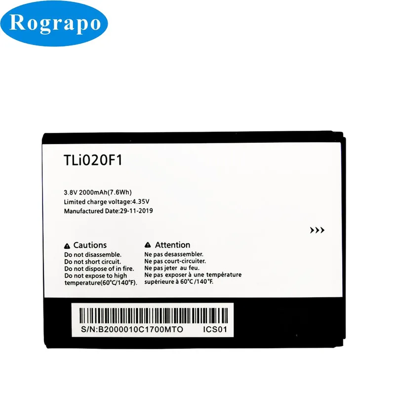 2000mah tli020f1 mobile phone battery for alcatel onetouch pixi 4 5 5010d 5045d e g s x pop 2 4 5 ot 5042 c7 7040d 7041a free global shipping