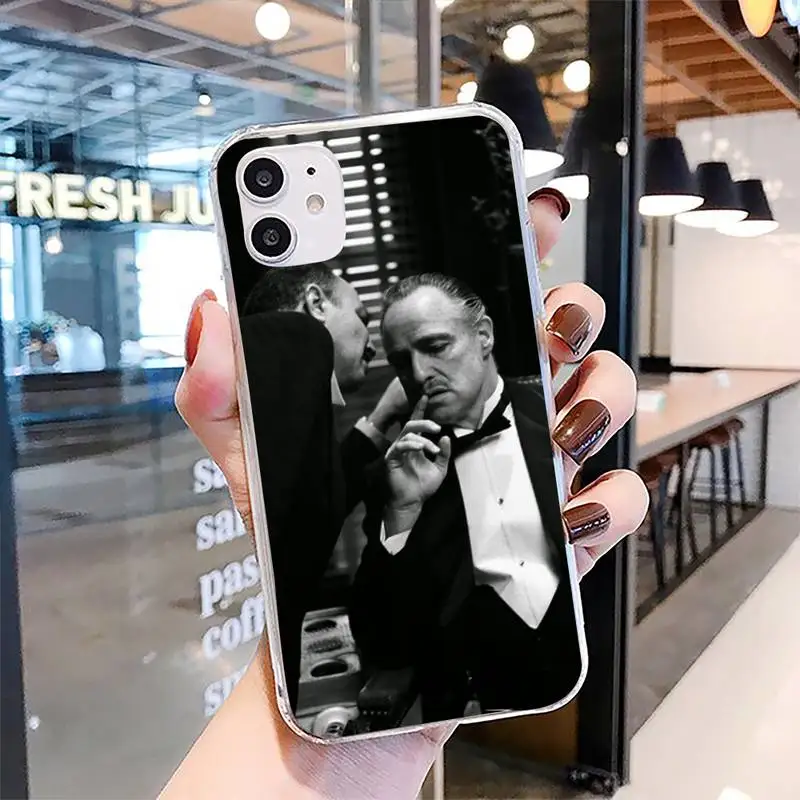

The Godfather Don Corleone Phone Case For Clear-Iphone 5 5s se 6 6s 7 8 11 12 X Xs Xr Pro Plus Max Mini Cover