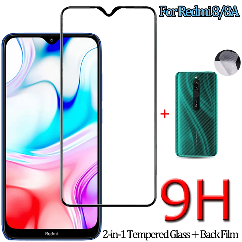 2 в 1 передняя + задняя пленка Redmi 8 8A закаленное стекло Xiomi сяоми редми 8а защитное