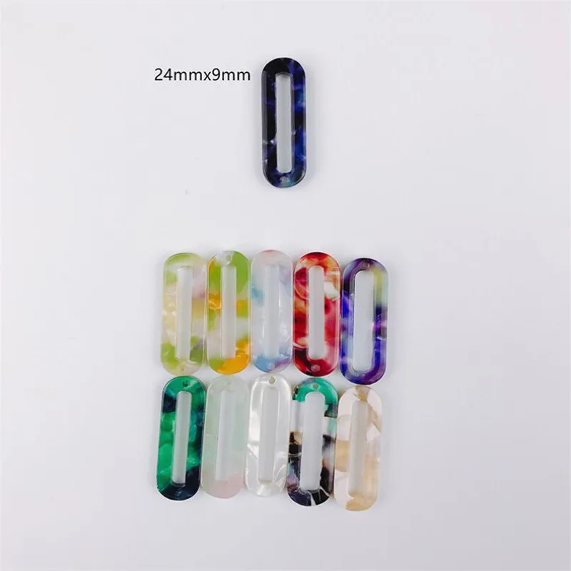 10 шт./лот креативные овальные коннекторы с уксусной кислотой для