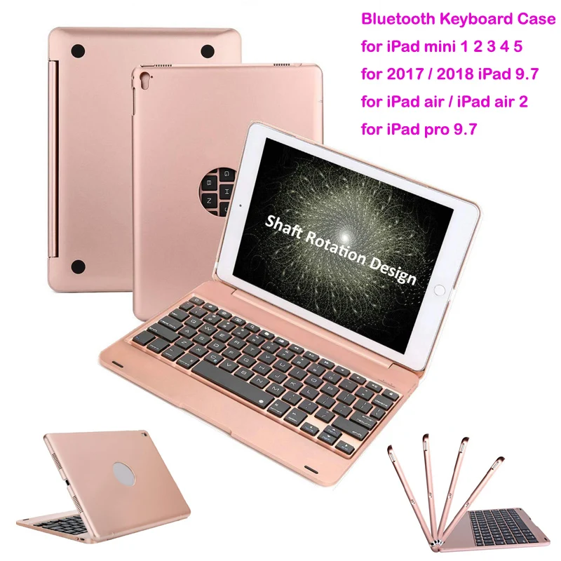 Чехол с клавиатурой для Apple iPad 9 7 2017 2018 5th 6th Bluetooth чехол Air 1 2 Pro mini 3 4 5 Чехол|Чехлы