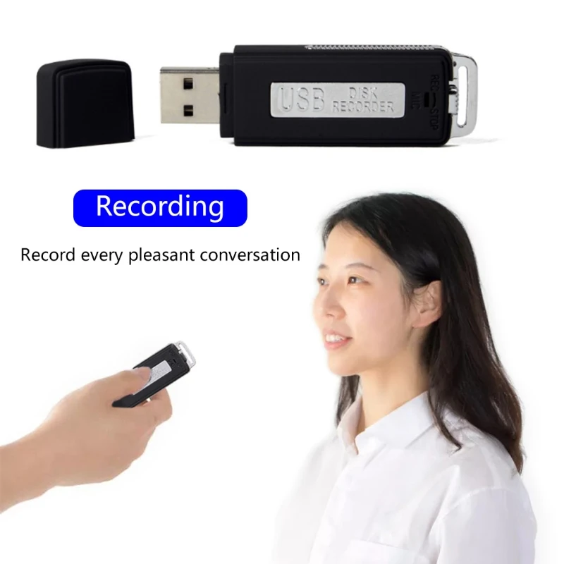 16G/8G/4G перезаряжаемый мини USB флэш-накопитель Запись Диктофон Цифровой аудио