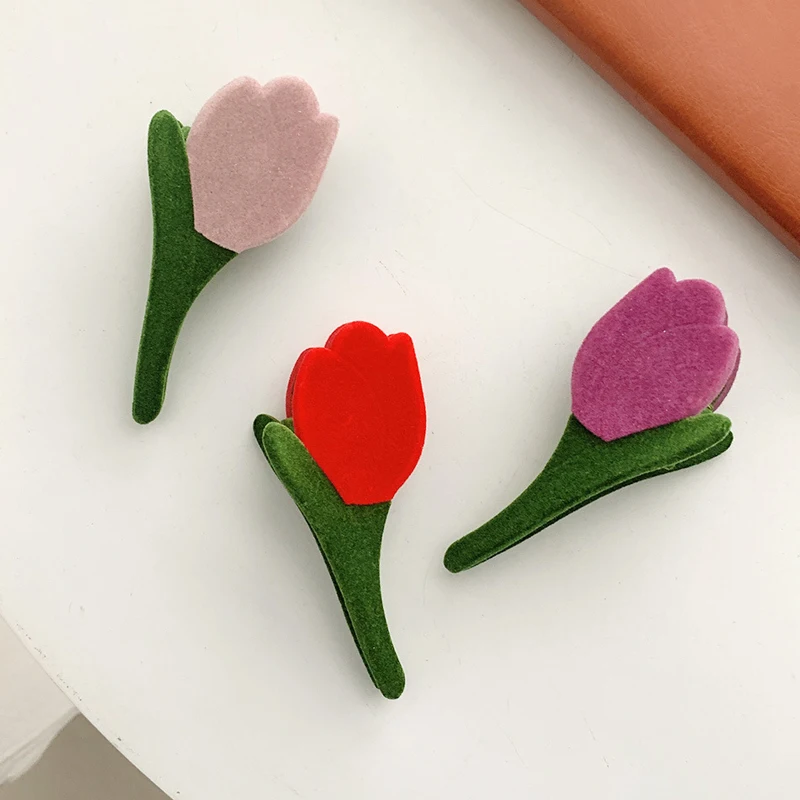 

New Fashion Tulip Daisy Flower Acetate Hair Claws For Women Ponytail Clasp Barrettes Crabs Headwear Hair Accessories Girls Gifts