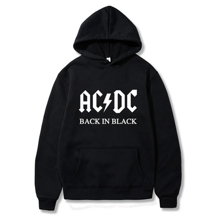 AC DC Толстовка Мужская Хип Хоп рок группа ACDC толстовка мужская повседневная