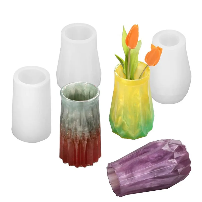 

Силиконовая форма «сделай сам» для ромбовидной вазы, керамическая глина, пластырь из смолы и другие материалы для изготовления аксессуаров...