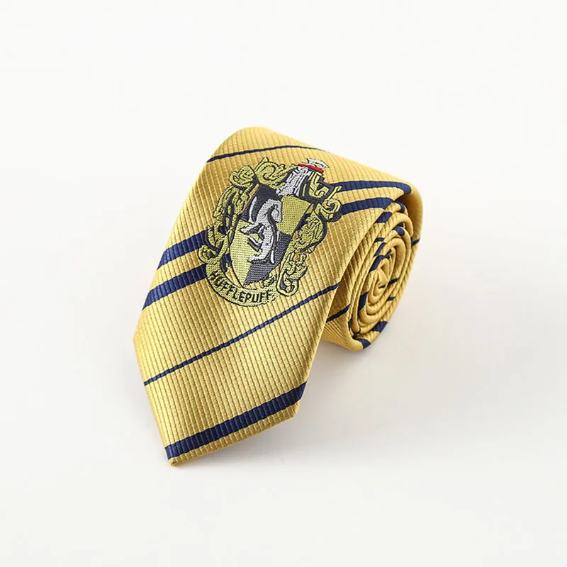 yellow tie Костюмы для косплея, костюмы Поттера, волшебный халат, плащ, костюм Хогвартс, Униформа, плащ Гриффиндор Слизерин, Рейвенкло, хаффлпуф, Хэллоуин - Цвет: yellow tie