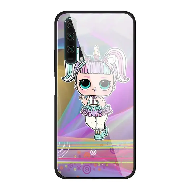 

LOL Cartoon Cute Doll Girls Phone Case For Huawei Mate 9 10 lite 20Pro&Tempered Glass Back Cover For Honor 7A 8X 9 10 V10
