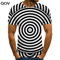 qciv black and white t shirt men dizziness shirt print abstract t shirts 3d pattern funny t shirts mens clothing summer fashion
