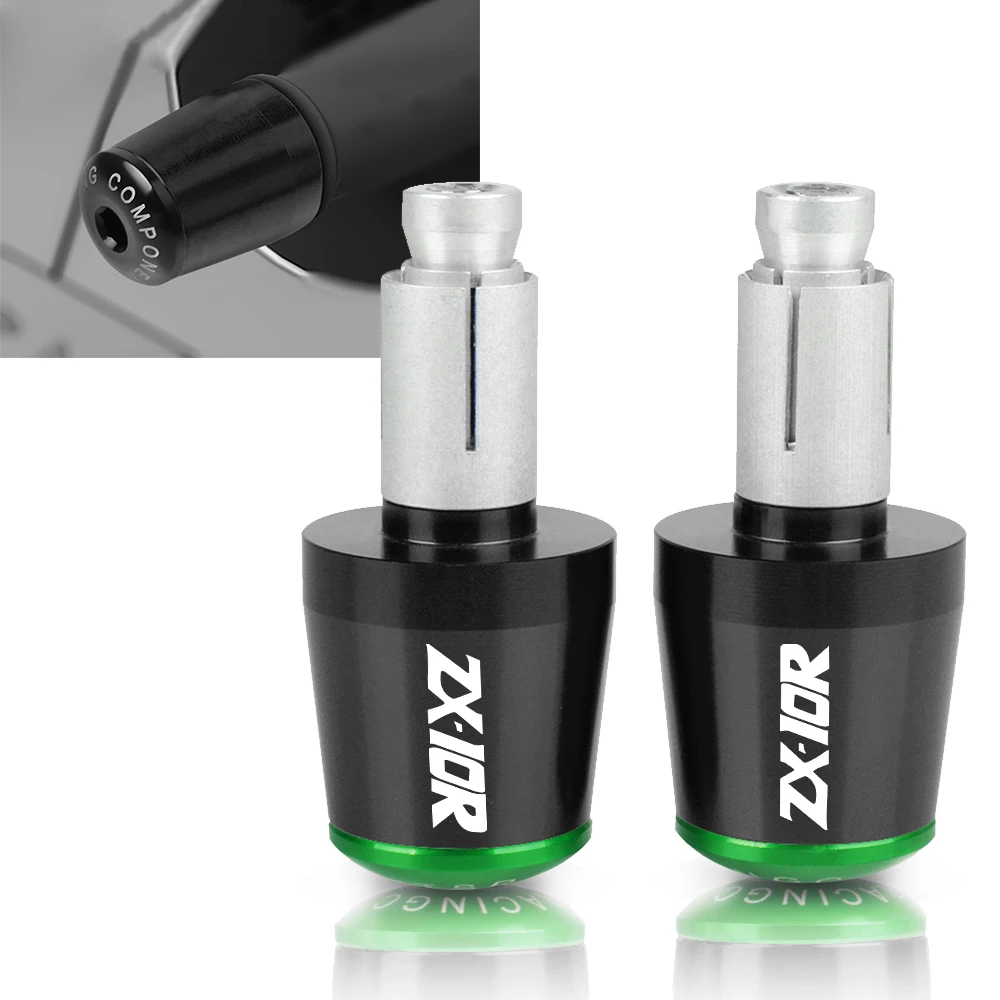 7/8 &quotаксессуары для мотоциклов с ЧПУ руль торцевые ручки слайдер Для Kawasaki ZX10R 2006