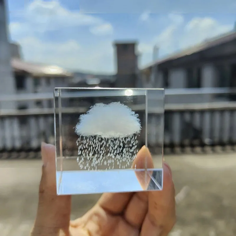 Новый хрустальный шар классический узор Твердый кубический 3D лазерная