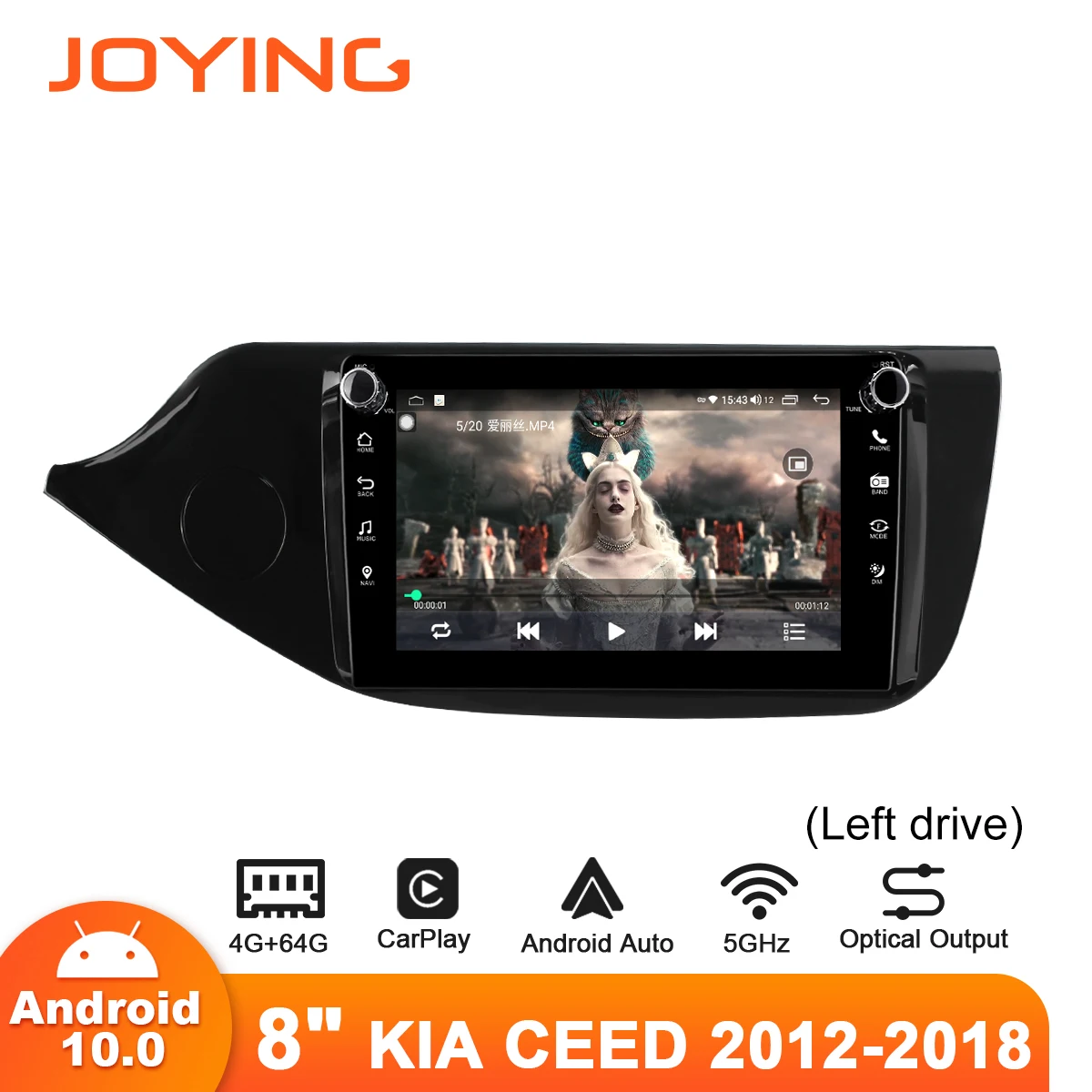 Автомобильный радиоприемник 8 дюймов Android 10 для Kia Ceed 2 2012-2018 левый привод GPS NAVI Carplay