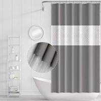 ufriday plastic eva shower curtain waterproof bathroom curtains with 3d plastic window see through top bath curtain with hooks