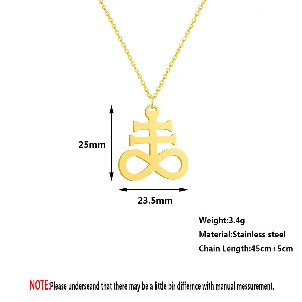 Chandler Leviathan сатана крестообразное колье из нержавеющей стали церковь распятие