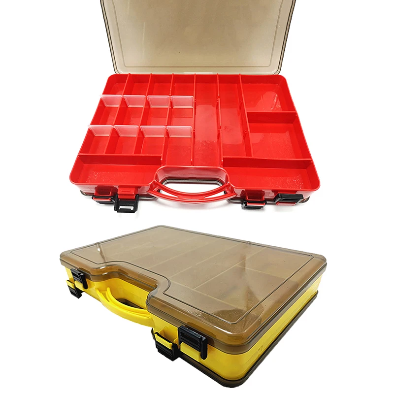 

1 Pcs Fishing Tackle Boxes Large Space Double Multi-function Lure Box Free Space