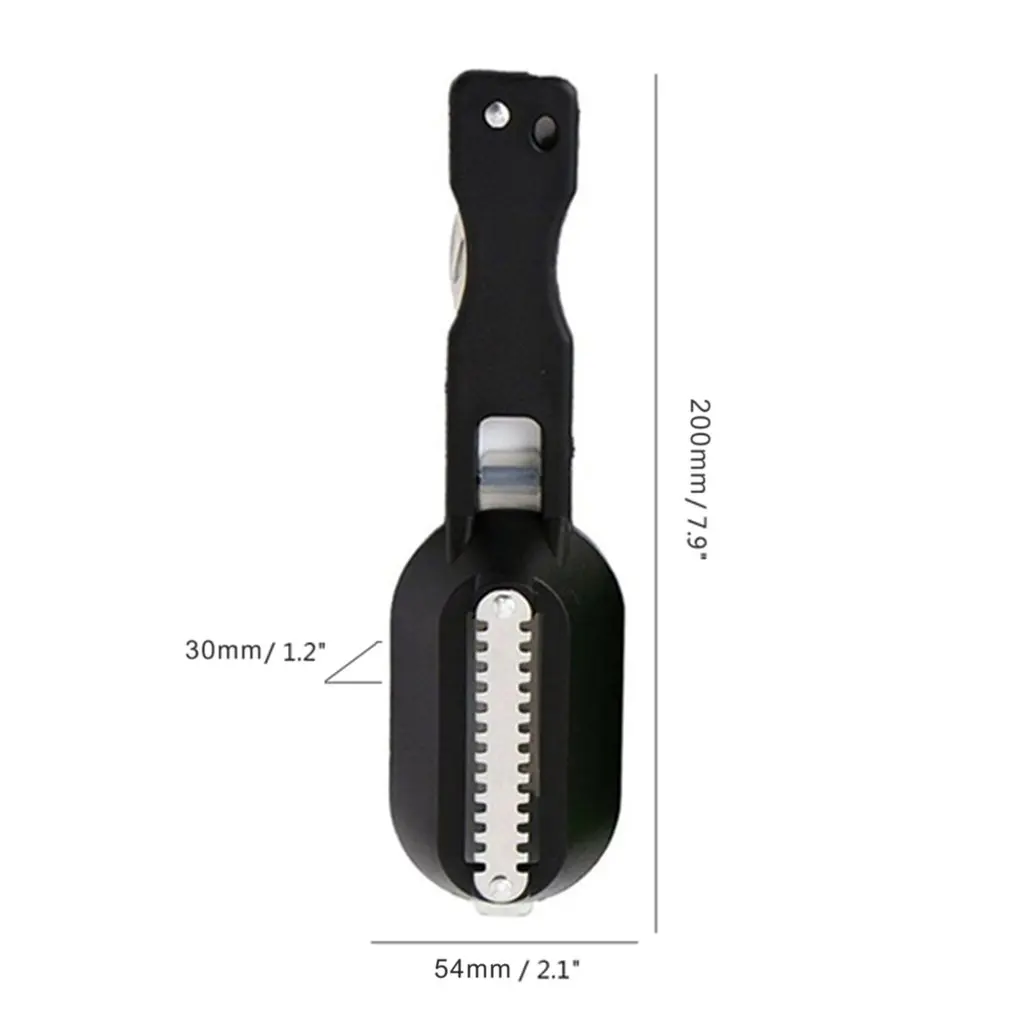 

2 In 1 Plastic Fishing Scale Brush Built-in Fish Cutter Fish Skin Brush Scraping Fast Remove Fish Cleaning Scaler Scraper