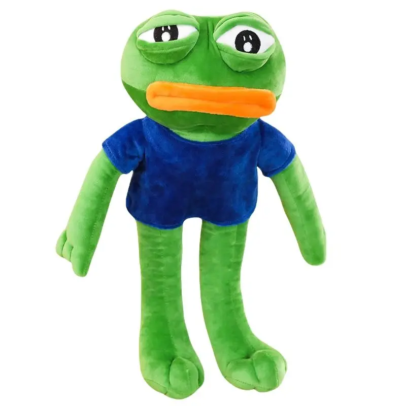 

50-90cm Big Size Pepe The Frog Meme Kermit Sad Frog Feels Good Man Plush Toys Soft Stuffed Animal Dolls Gift Collection