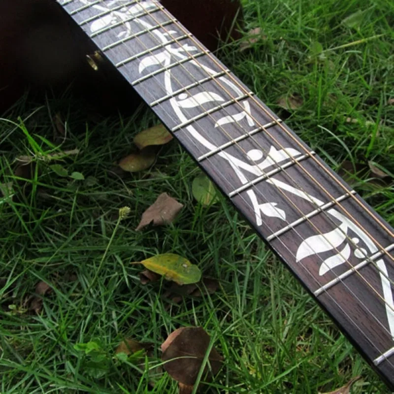 

Personality Ultra-thin Cross Inlaid Decals Fingerboard Stickers Musical Instrument Decorations Electric Guitar Bass Accessories