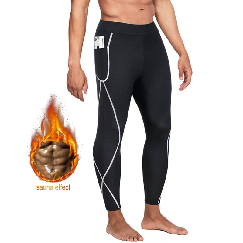 

Neoprene Mens Body Shaper Abdomen Reducer Thermo Sauna Sweat Pants Waist Trainer Fat Burning Male Shapewear Fitness Leggings Leg