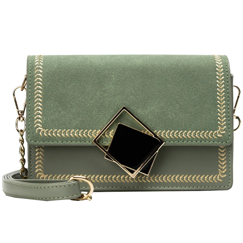 Маленькие кожаные сумки через плечо для женщин 2020 сумка с цепочкой женские