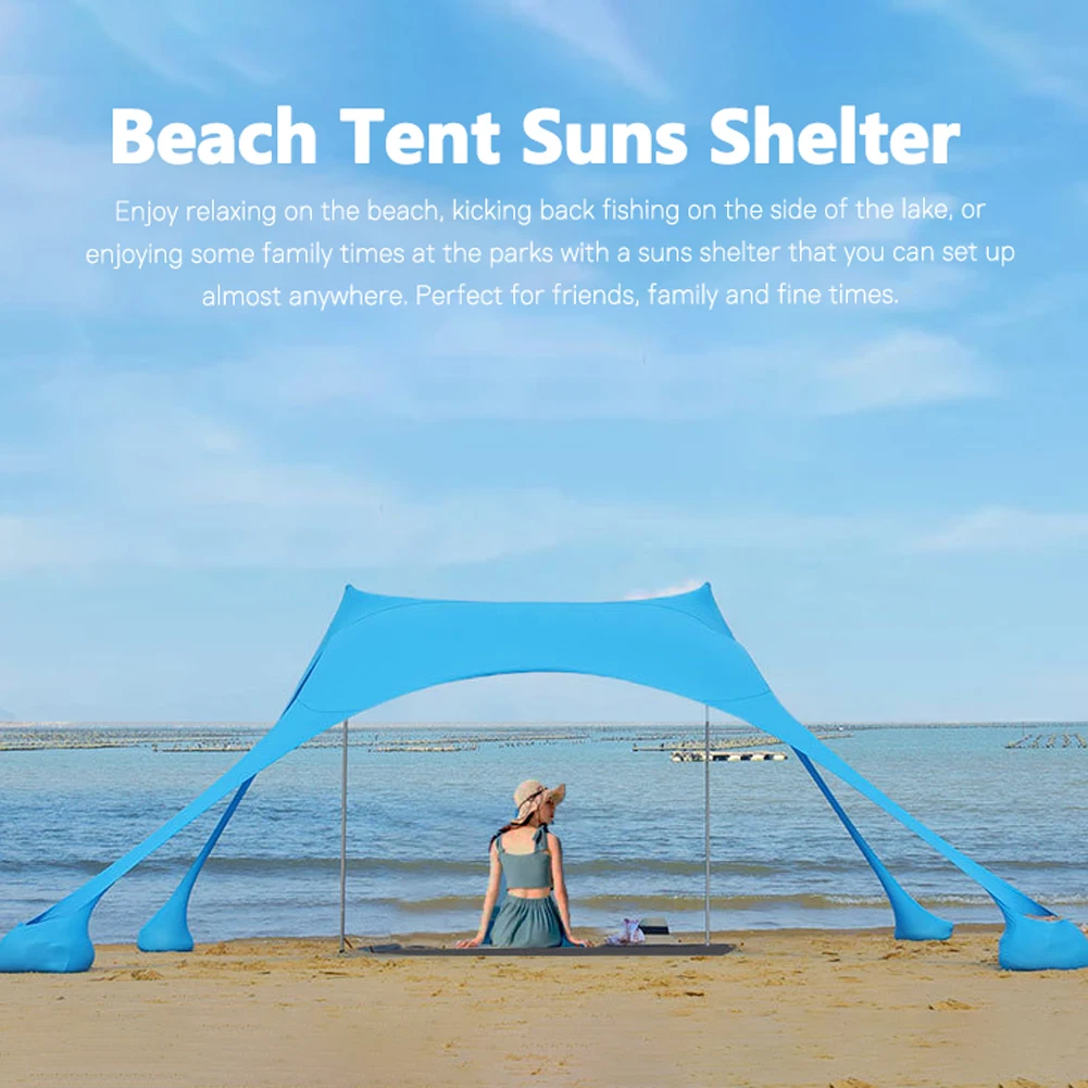 

Пляжная палатка, навес от солнца, затенение, крутой навес, Солнцезащитный навес для улицы, рыбалки, кемпинга, пляжа, сада, пикника, туристичес...