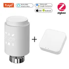 Термостатический клапан радиатора Tuya Smart ZigBee, программируемый привод радиатора с поддержкой Alexa Gateway