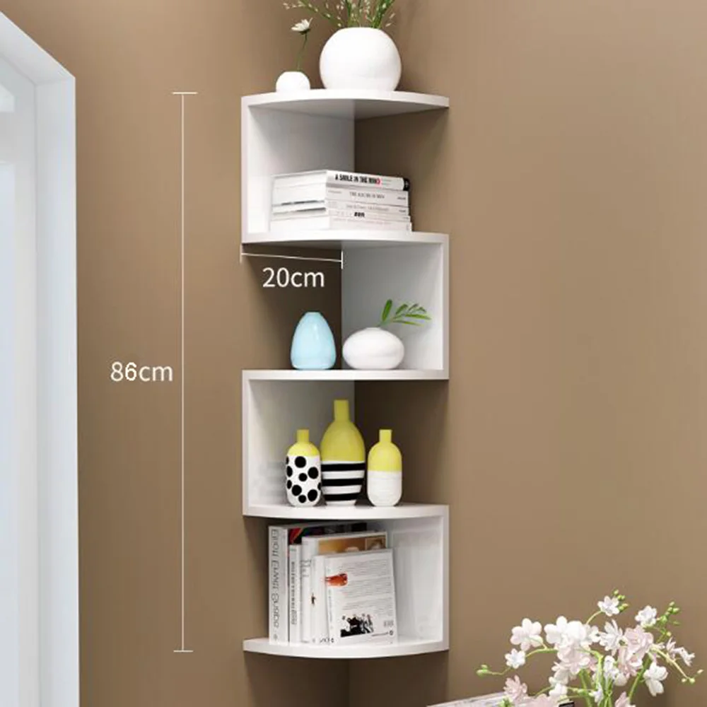 Модные книжные шкафы простая полка Простая Современная многоэтажная угловая для