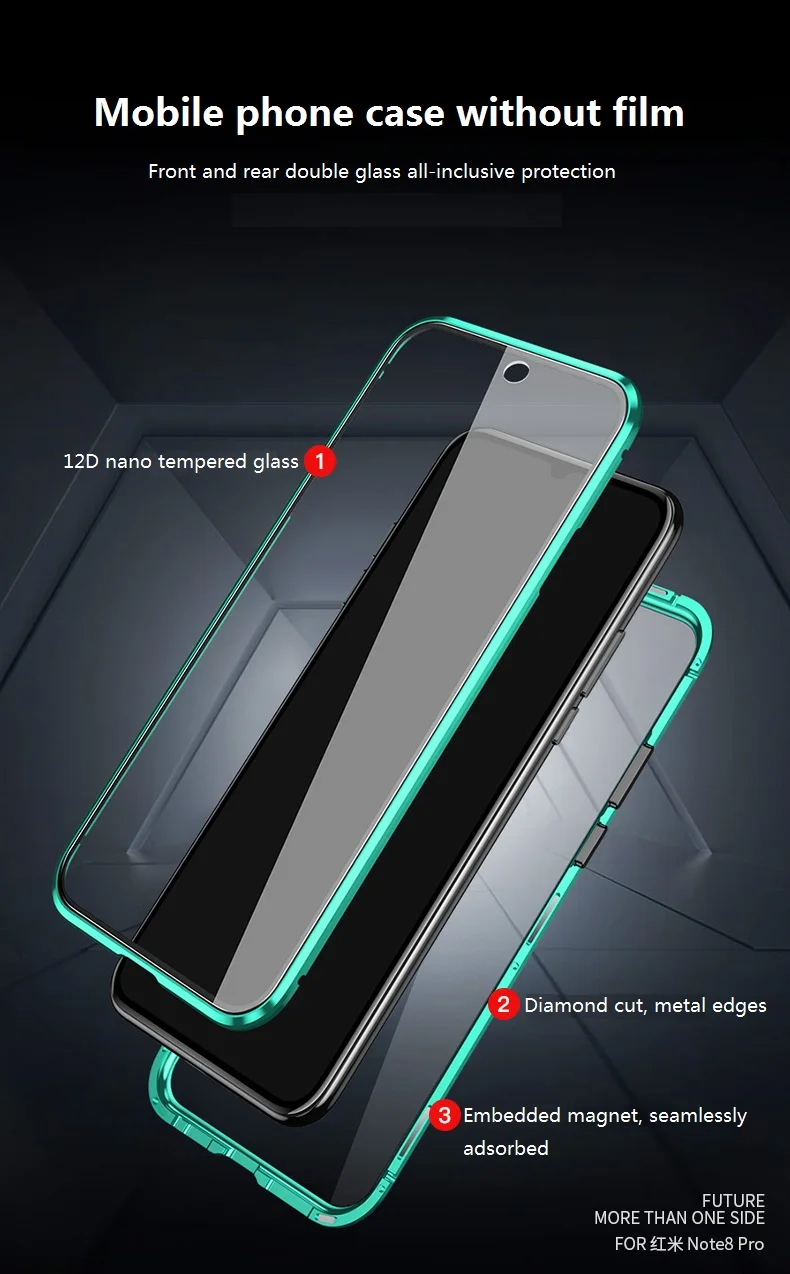 Металлический магнитный чехол для Xiaomi A2 6X8 Explorer 9 9SE 9Pro, двойной чехол из закаленного стекла для Xiaomi CC9 F1 Mix2S Max3 9T 9TPro