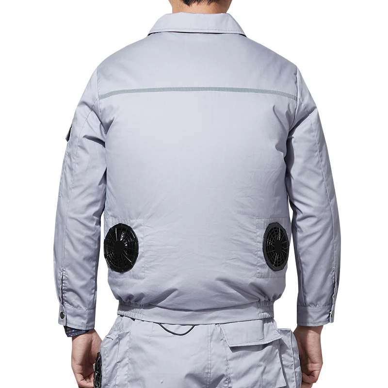 

Summer Fan Cooling Jackets Men Women Air Conditioning Cool Coat Outdoor Sun Protection Jacket USB Charing Outdoor Clothes