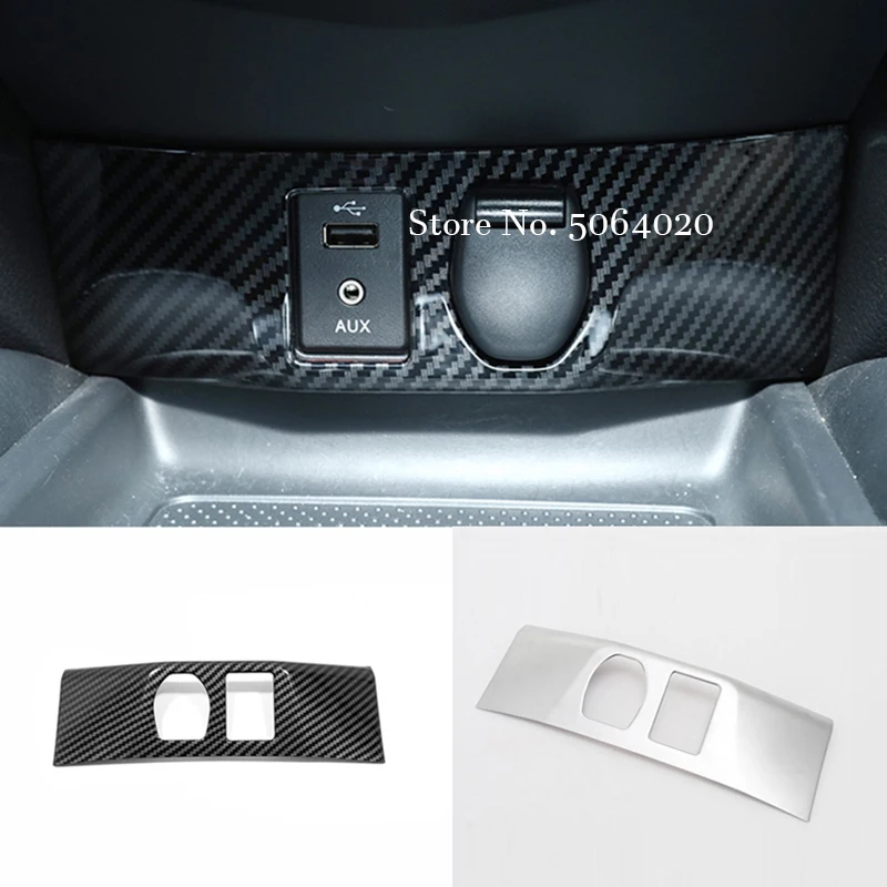 

For Nissan X-Trail T32 Qashqai J11 2014-2018 Car Inner Cigarette Lighter AUX USB Cover Trim Stickers Shell Interior Accessories