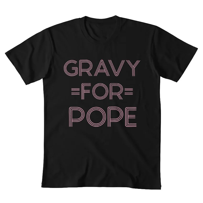 Футболка с надписью Gravy For Pope yung gravy для pope train magic pizzazz you like jazz mr clean memes | Мужская