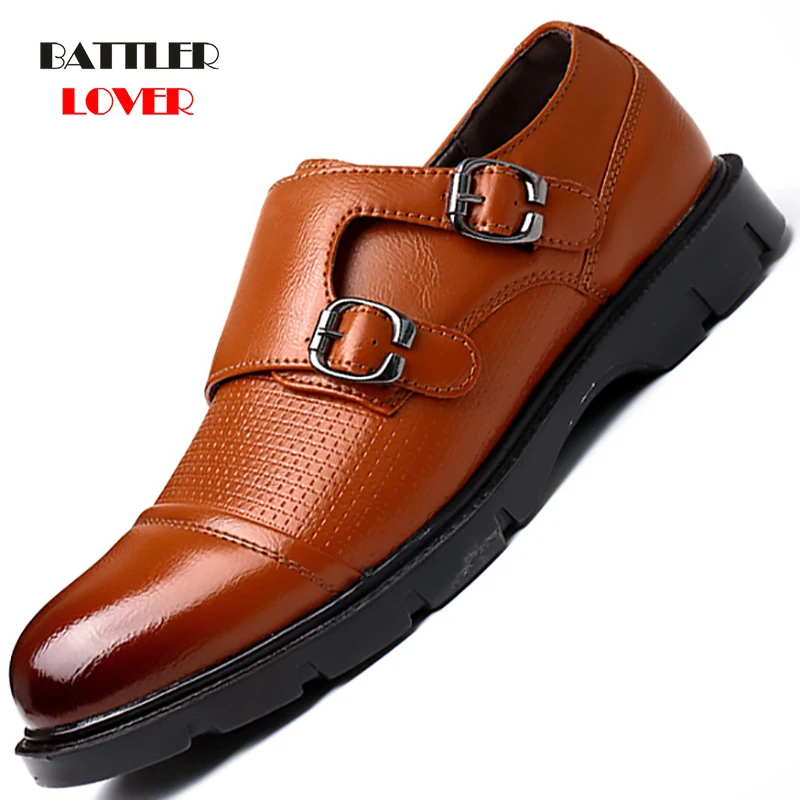 

Men Formal Shoes Brogue Elegant Classic Business Wedding Social Mens Dress Shoes 2020 High Quality Leather