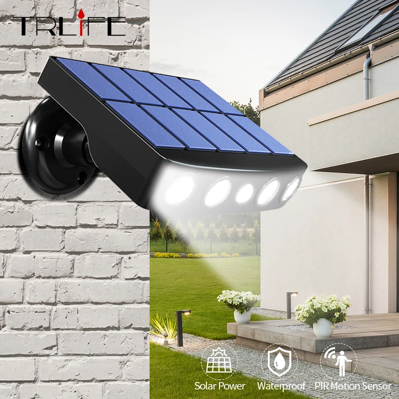 

Powerful Solar Light Outdoor Motion Sensor Waterproof Garden LED Solar Lamp Spotlights For Garden Path Street Led Wall Light